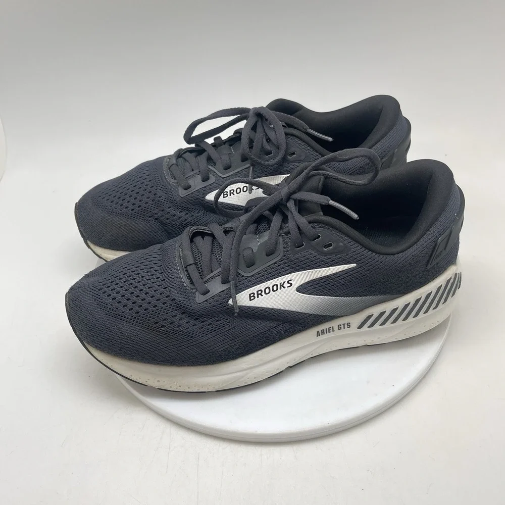 Brooks Sneakers Womens 10 D Wide Ariel GTS 24 1204141D016 Black Running Shoes